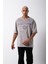 Oversize Oregon 20 Baskılı Pamuklu T-Shirt Ice Gri 1