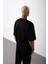 Oversize Oregon 20 Baskılı Pamuklu T-Shirt Siyah 3