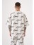 Oversize Nope Baskılı T-Shirt Açık Gri 2