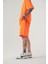 Unisex Oversize Basic Cepli Şort Turuncu 2
