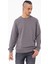 Regular Basic Şardonsuz Sweatshirt Füme 2