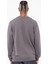 Regular Basic Şardonsuz Sweatshirt Füme 4