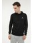 M-SN73 Basıc Hoodie 3fx Siyah Erkek Sweatshirt 5
