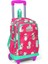 Kids Neon Mercan Su Yeşili Alpaka Desenli Çekçekli 3'lü Çanta Seti SET0123364 1