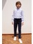 ALTINYILDIZ CLASSICS Lacivert Slim Fit Dar Kesim Yan Cepli Pamuklu Esnek Çocuk Chino Pantolon 3