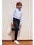 ALTINYILDIZ CLASSICS Lacivert Slim Fit Dar Kesim Yan Cepli Pamuklu Esnek Çocuk Chino Pantolon 5