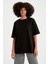 Regular Siyah Bisiklet Yaka T-Shirt 1