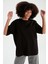 Regular Siyah Bisiklet Yaka T-Shirt 3