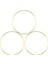 3 Paket 10 cm Metal Çiçek Çember Çelenk Altın Çember Yüzükler Dıy Noel Düğün Çelengi Dream Catcher ve Makrome Duvar Asılı El Sanatları (Altın) (Yurt Dışından) 1