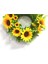 1 Adet, Yaz Ayçiçeği Garland Ev Dekor Yapay Çiçekler Çelenk Ev Ön Kapı Dekorasyon Duvar Asılı (32 Cm) (Yurt Dışından) 3