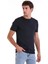 Lacivert Slim Fit Düz Bisiklet Yaka Rayon Tişört 4