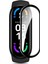 Xiaomi Mi Band 8 Tam Kaplayan Kavisli Ekran Koruyucu 3D Pet Film - Siyah AL3385 1