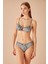 Kare Bandeau Desenli Bikini Üst 3