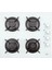 Calipso Glf 63CB9F + Glo 206CB + Gld 017B Beyaz Fryart Ankastre Set 2
