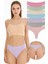 Kadın Fitilli Brazilian Tanga 7 Li Paket Set - Açık Renk 1