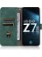 Cilt Fe Deri Telefon Kılıfı Vivo Iqoo Z7 Yeşil (Yurt Dışından) 5