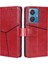 Vivo Y55 4g Kırmızı Için Geometrik Pu Kılıf (Yurt Dışından) 2