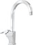 Kuğu Mix Uzun Banyo Lavabo Musluğu Eyve Sıcak Soğuk Çift Su Girişli Çeşmesi Bataryası 36 cm 1