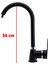 Banyo Lavabo Musluğu Siyah Bataryası Mix Eyve Sıcak Soğuk Çift Su Girişli Çeşmesi 34 cm 2