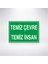 Temiz Çevre Temiz Insan 21X30 cm Yapışkanlı Levha 1