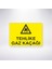 Tehlike Gaz Kaçağı 21X30 cm Yapışkanlı Levha 1