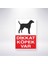 Dikkat Köpek Var 21X30 cm Yapışkanlı Levha 1