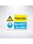 Tehlike Baret Alanı 21X35 Arkası Yapışkanlı Levha 1
