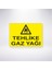 Tehlike Gaz Yağı 21X30 cm Yapışkanlı Levha 1