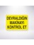 Devraldığın Makineyi Kontrol Et 21X30 cm Yapışkanlı Levha 1