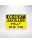 Dikkat Makinanın Insafı Yoktur 21X30 cm Yapışkanlı Levha 1