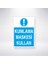 Kumlama Maskesi Kullan 21X35 Arkası Yapışkanlı Levha 1