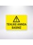 Tehlike Anında Basınız 21X30 cm Yapışkanlı Levha 1