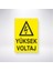 Yüksek Voltaj 21X30 cm Yapışkanlı Levha 1