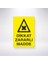 Dikkat Zararlı Madde 21X30 cm Yapışkanlı Levha 1