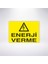 Enerji Verme 21X30 cm Yapışkanlı Levha 1