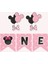 Minnie Mouse Pink Temalı One Banner *kalın Kağıt 2