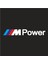 Sticker Master Bmw M Power Sticker Oto Motor Etiket Beyaz 25 cm 1