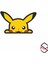 Sticker Master Pokemon Pikachu Motorsiklet Laptop Kask Araba Sticker Etiket Pc 14X9 cm 1