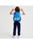 Kids Lacivert Mavi Kurt Desenli 3’lü Okul Çanta Seti SET0123743 2