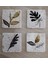 Altın Desenli Yapraklı Doğal Taş Bardak Altlığı 4'lü Set - Natural Stone Coasters 2