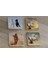 Koşan Atlar Doğal Taş Bardak Altlığı 4'lü Set - Natural Stone Coasters 1