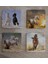 Koşan Atlar Doğal Taş Bardak Altlığı 4'lü Set - Natural Stone Coasters 2