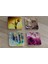 Lale ve Çiçekler Doğal Taş Bardak Altlığı 4'lü Set - Natural Stone Coasters 1