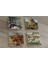 Pieter Brueghel Babil Kulesi ve Eserleri Doğal Taş Bardak Altlığı 4'lü Set - Natural Stone Coasters 1