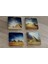 Mısır Piramitleri Doğal Taş Bardak Altlığı 4'lü Set - Natural Stone Coasters 1