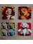 Marilyn Monroe Pop Art ve Portreleri Doğal Taş Bardak Altlığı 4'lü Set - Natural Stone Coasters 2