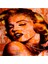 Marilyn Monroe Pop Art ve Portreleri Doğal Taş Bardak Altlığı 4'lü Set - Natural Stone Coasters 5