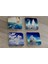 Deniz ve Yelkenliler Doğal Taş Bardak Altlığı 4'lü Set - Natural Stone Coasters 1