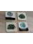 Soyut Tasarım ve Manzara Doğal Taş Bardak Altlığı 4'lü Set - Natural Stone Coasters 1