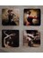 Ispanyol Dansçı Kadınlar Doğal Taş Bardak Altlığı 4'lü Set - Natural Stone Coasters 2